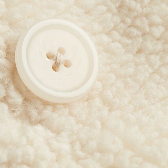 Faux Shearling Button Front Coat XL Express women’s coat $398 NWT Discontinued - Picture 6 of 10